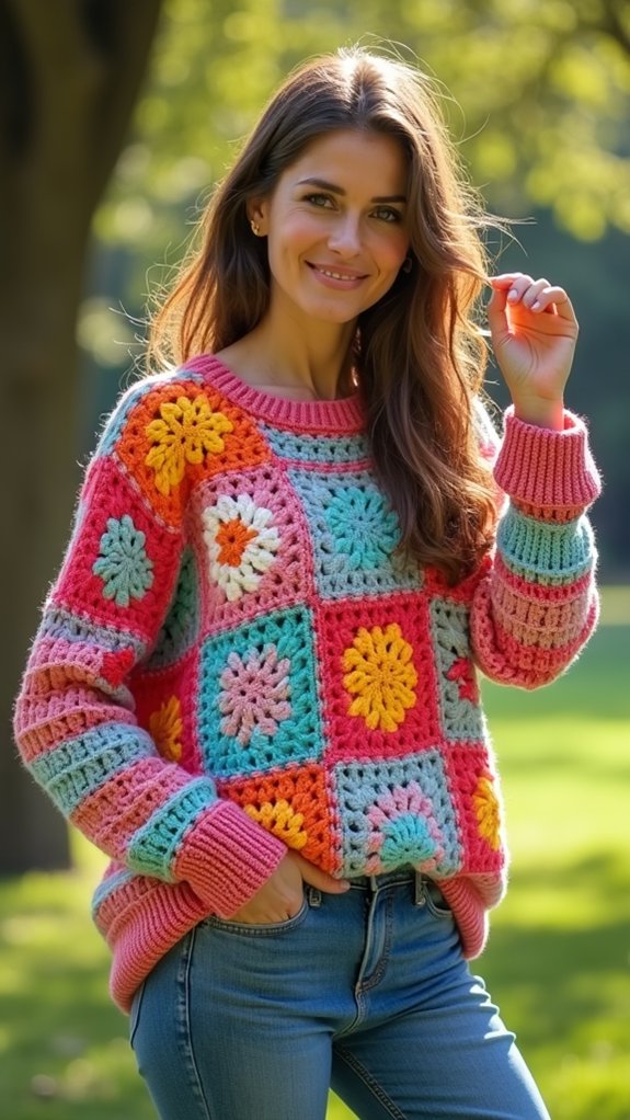 comfortable oversized knitwear