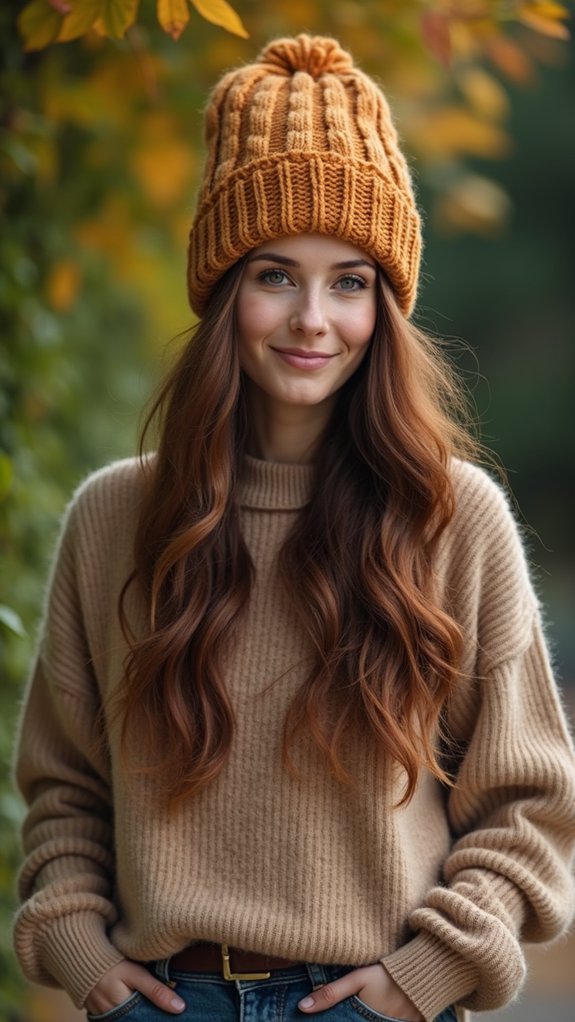 cozy knitted winter hat
