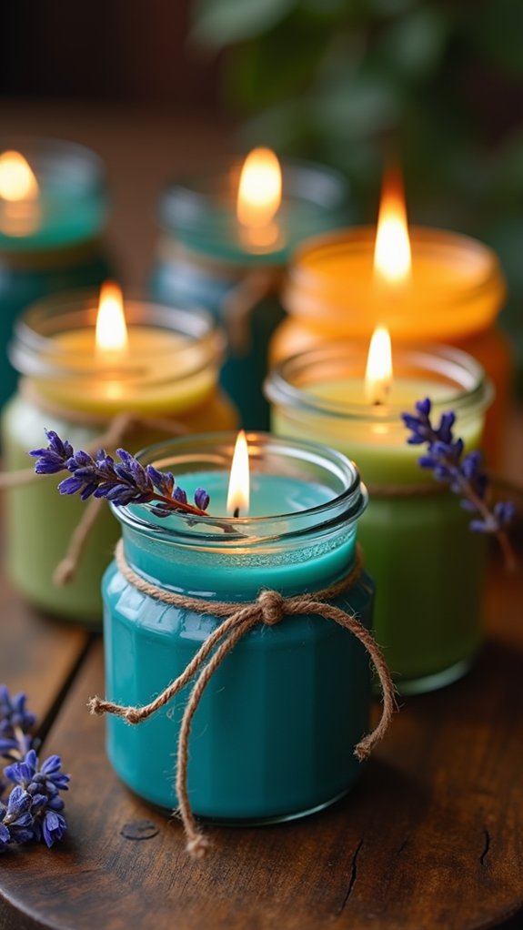 crafting artisanal scented candles