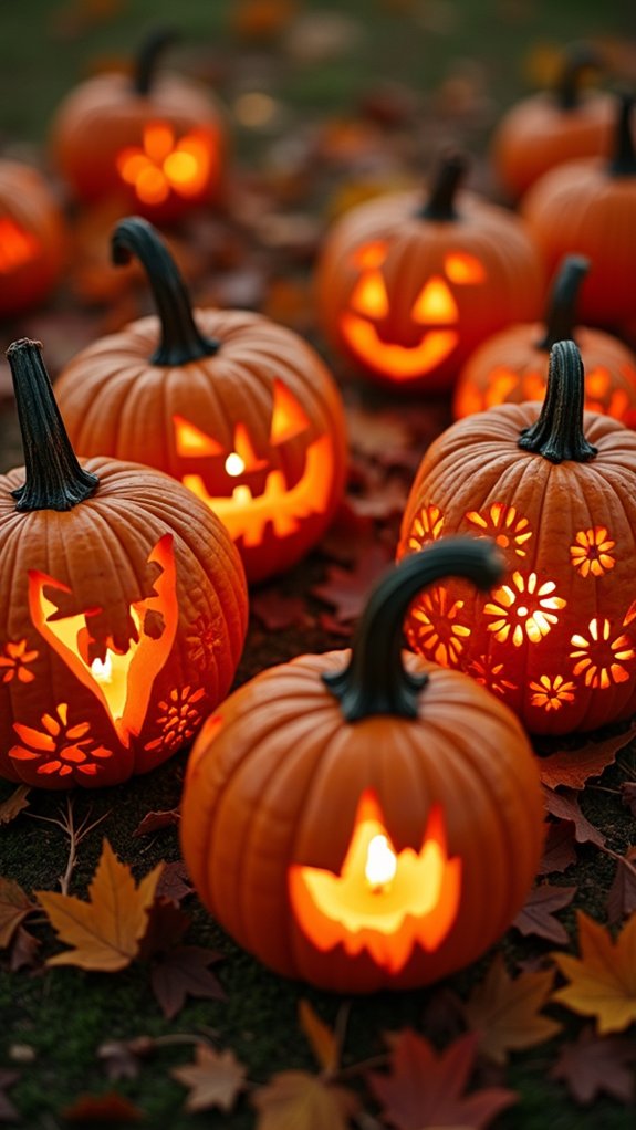 creative halloween pumpkin art