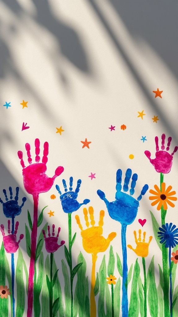 creative handprint art project