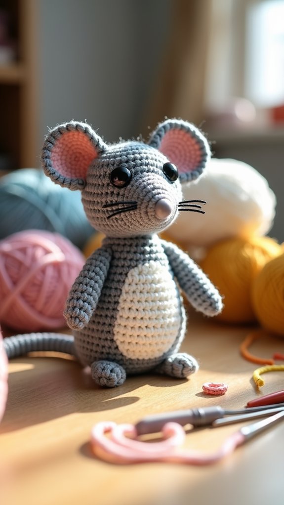 crochet rat toy pattern
