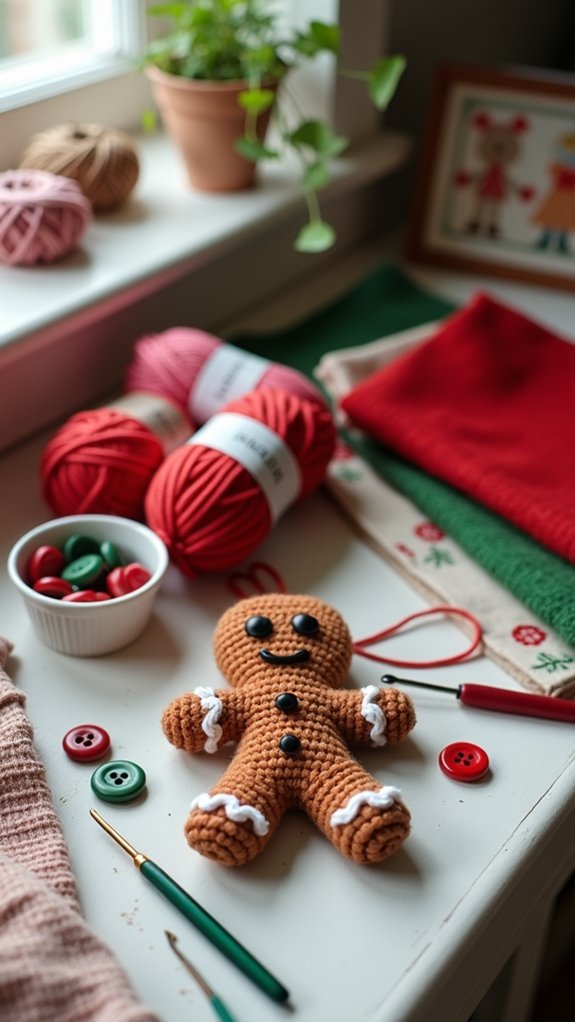 cute festive crochet ornament