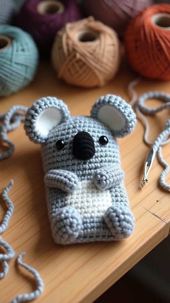 cute koala themed phone case