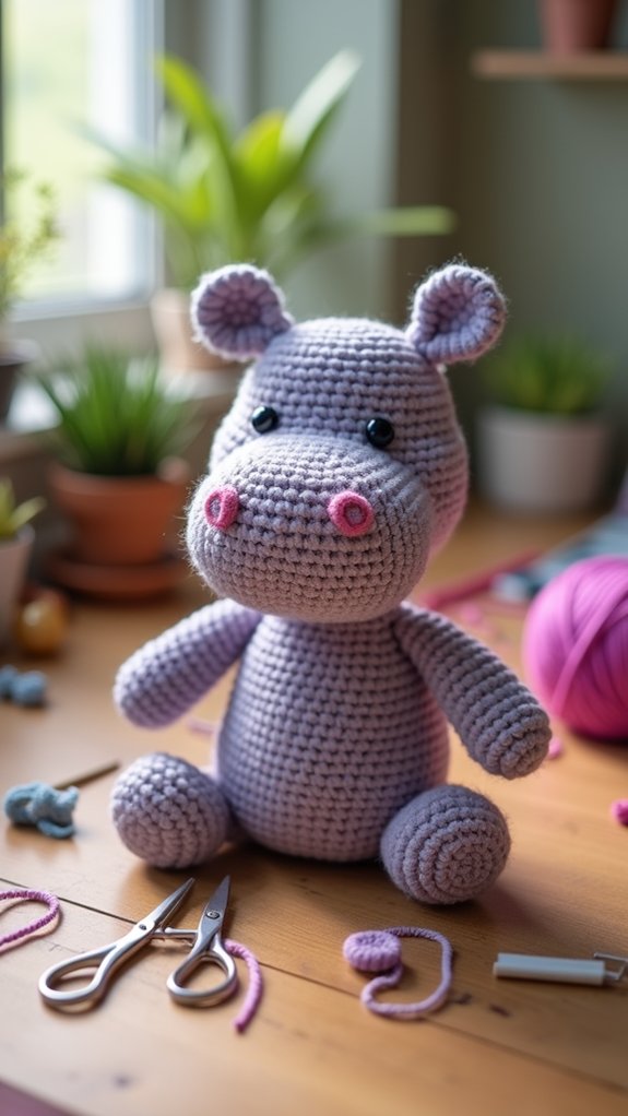 cute little hippo baby