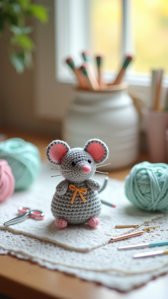cute mouse shaped keychain