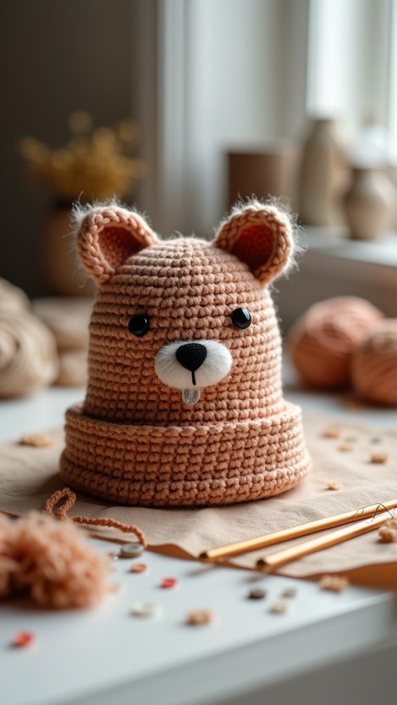 cute squirrel themed headwear
