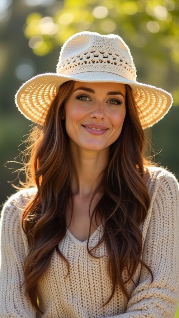 decorative crochet beaded hat