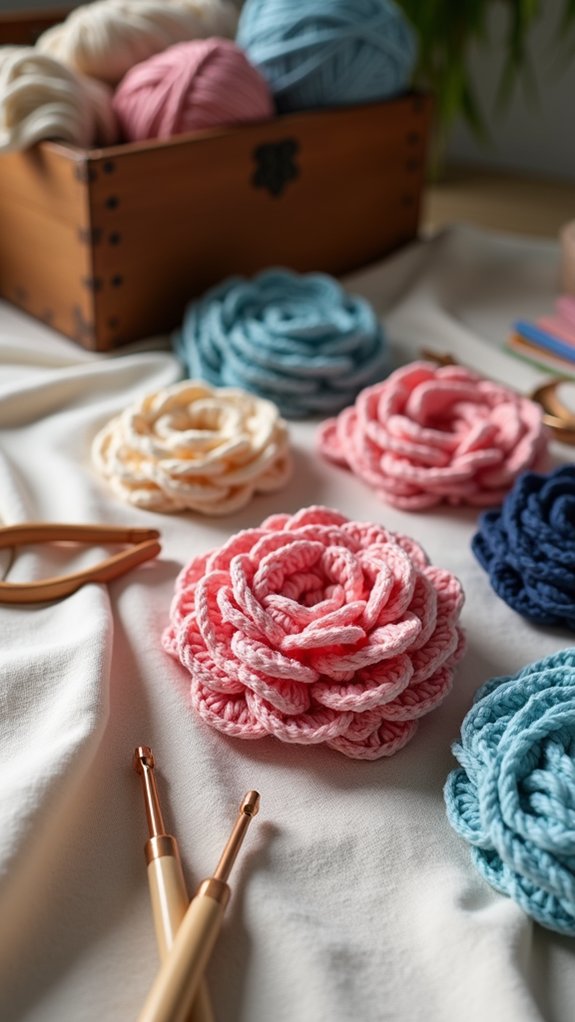delicate floral puff design