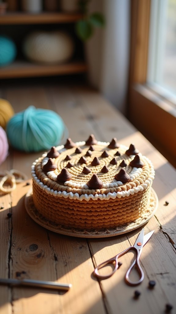 delicious chocolate chip dessert