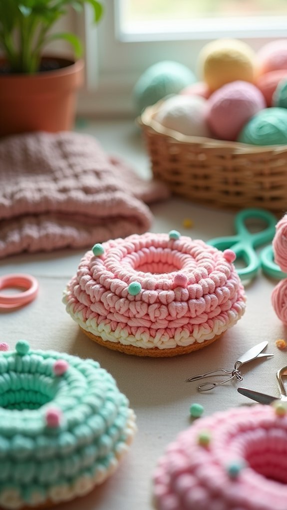 delicious circular cake treat