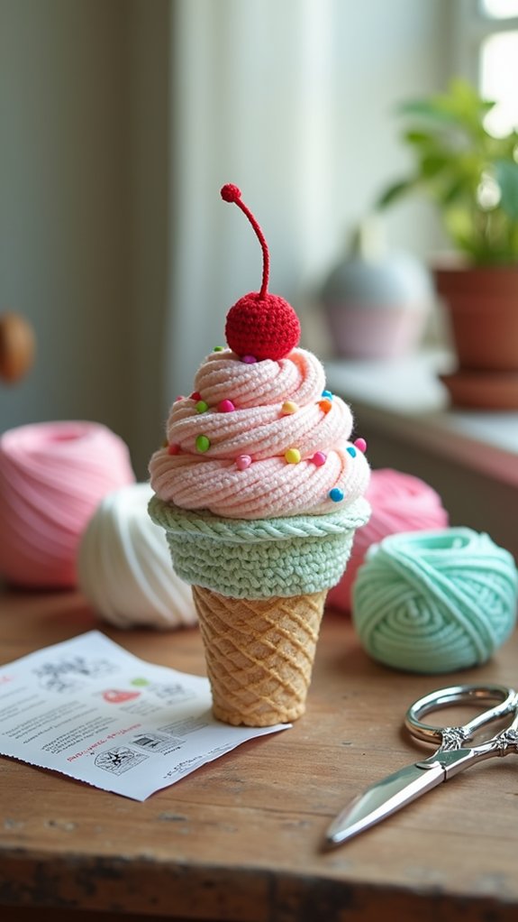 delicious ice cream dessert