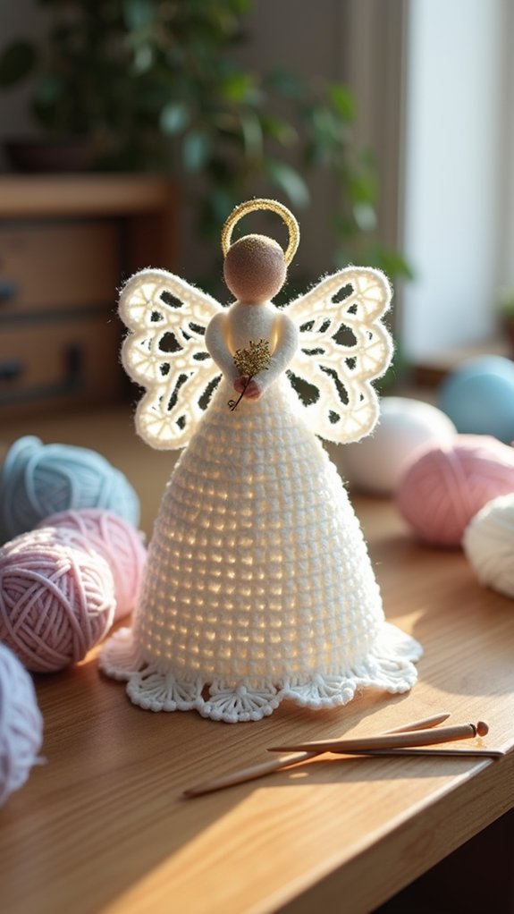 elegant holiday angel decoration