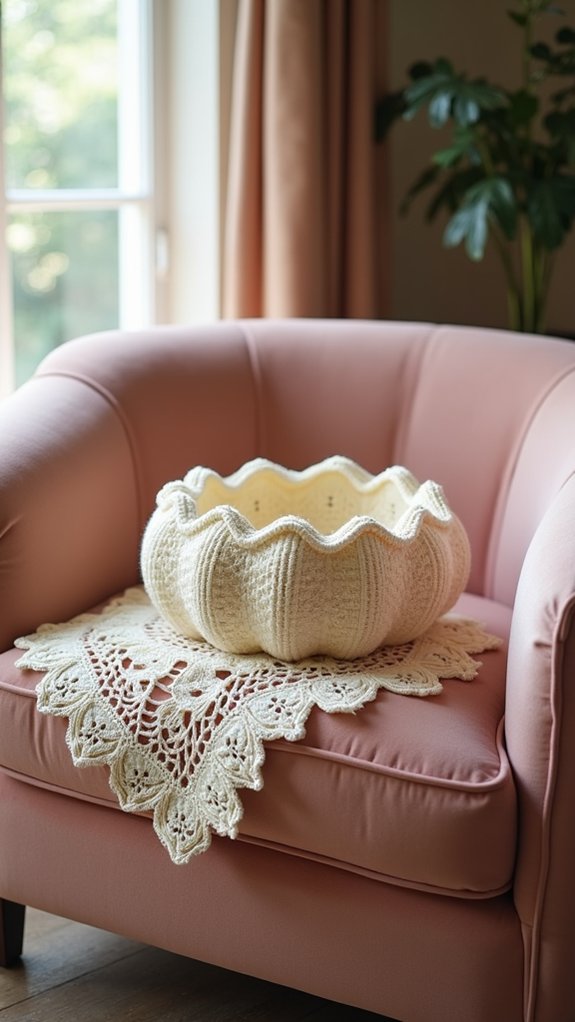 elegant lace bowl cozy