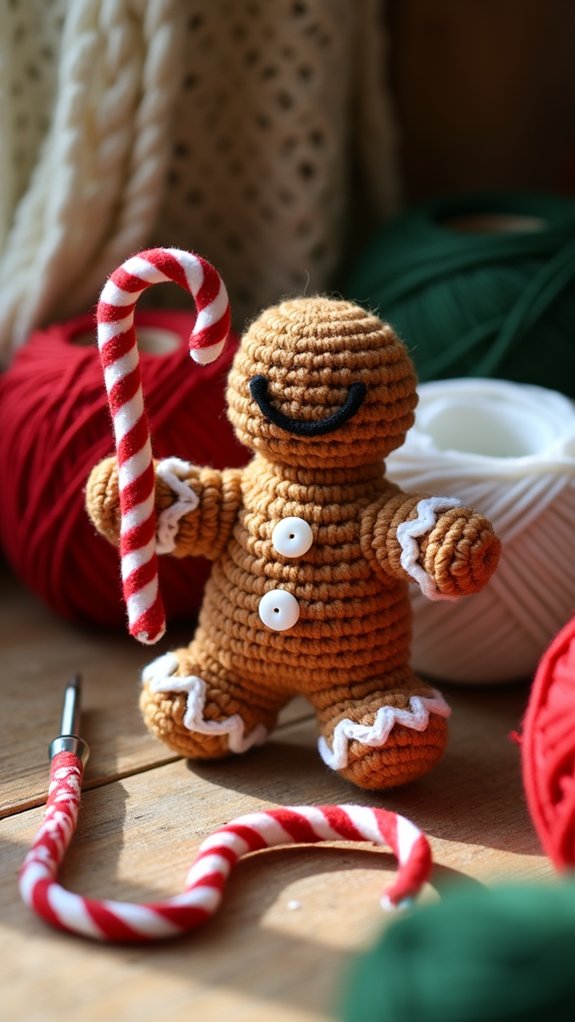 festive cookie with peppermint