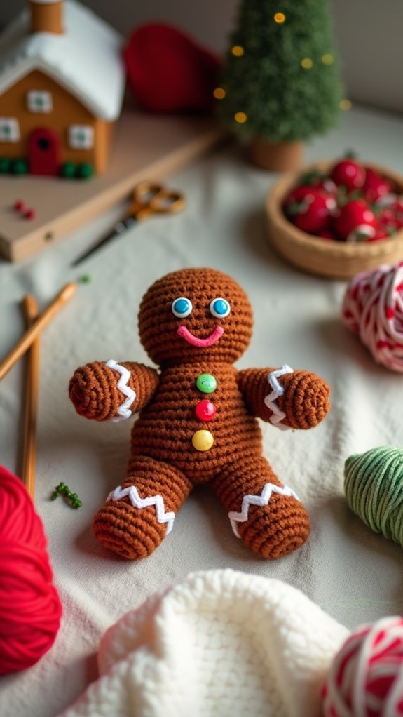festive gingerbread man gift