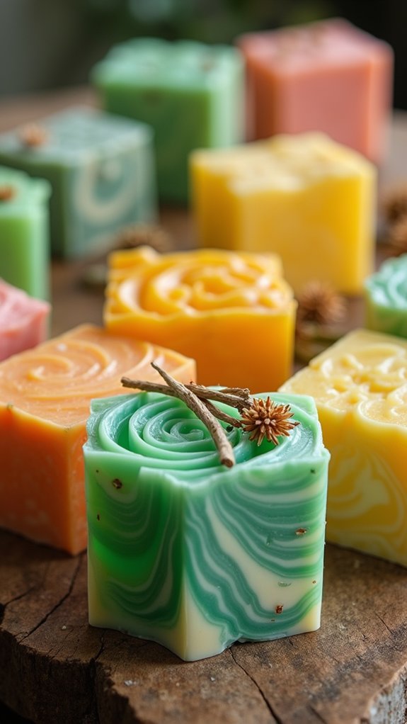 handcrafted natural soap creation
