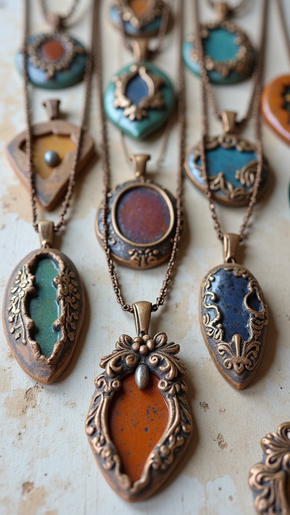 handmade unique clay accessories