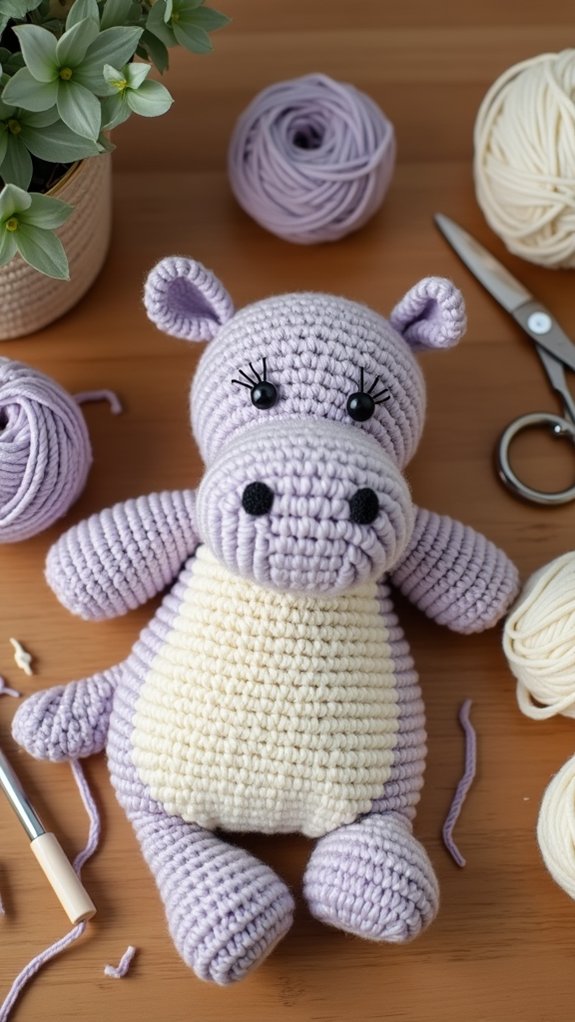 hippo crochet pattern instructions