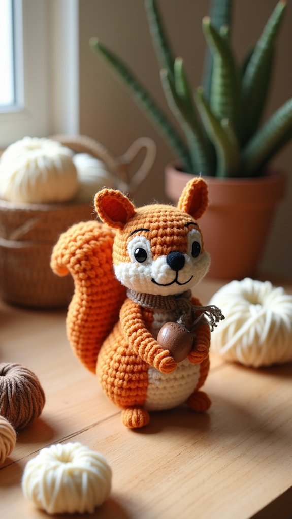 holiday themed squirrel decoration