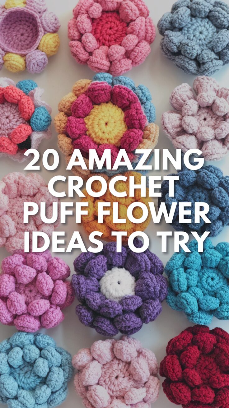 Crochet Puff Flower