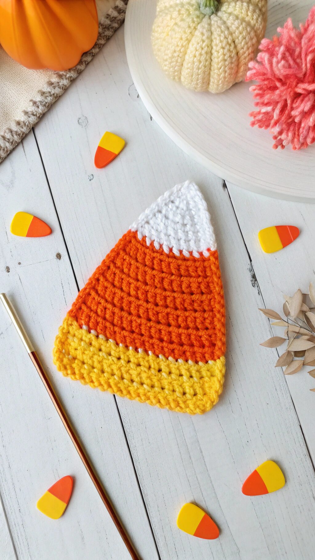 Cute Candy Corn Appliqué