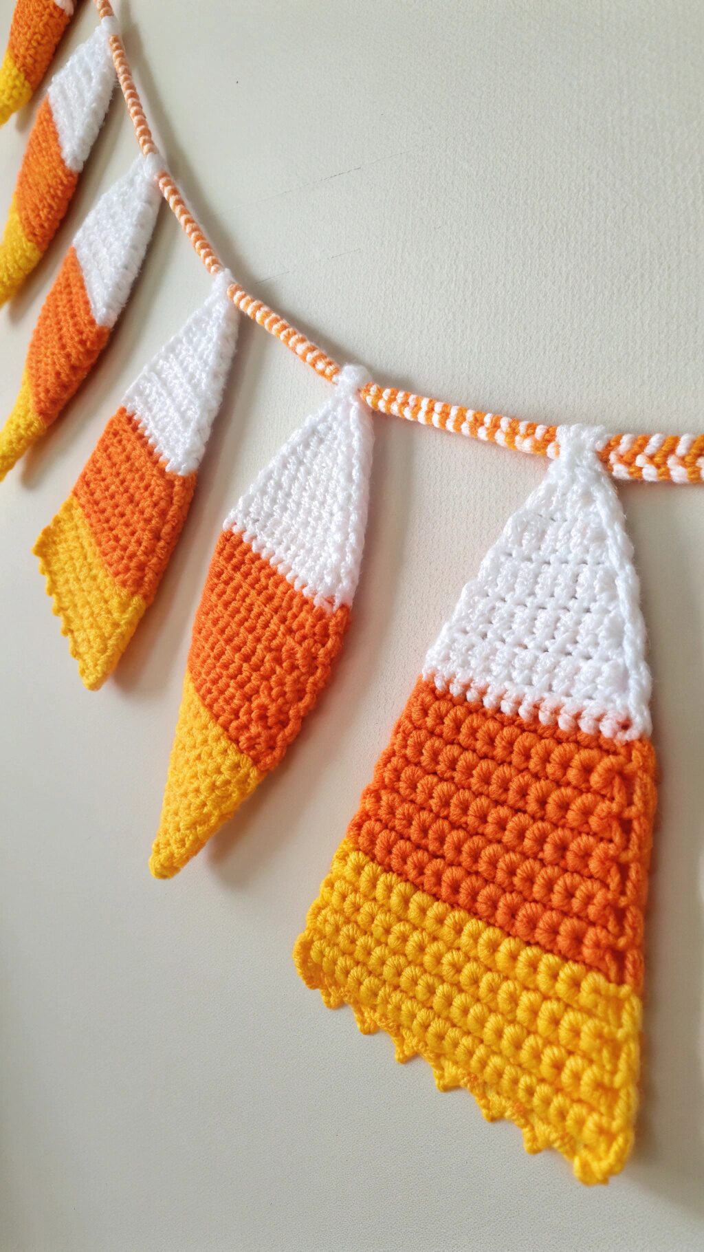 Crochet Candy Corn Bunting