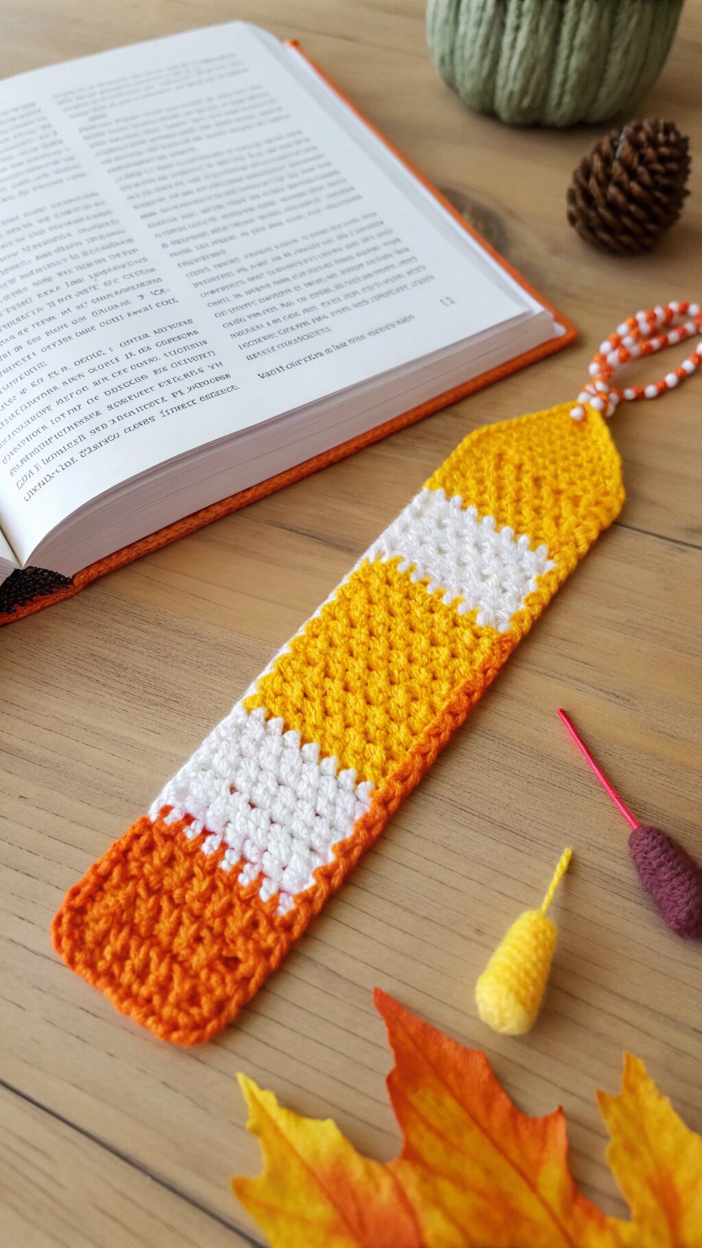 Candy Corn Bookmark Idea
