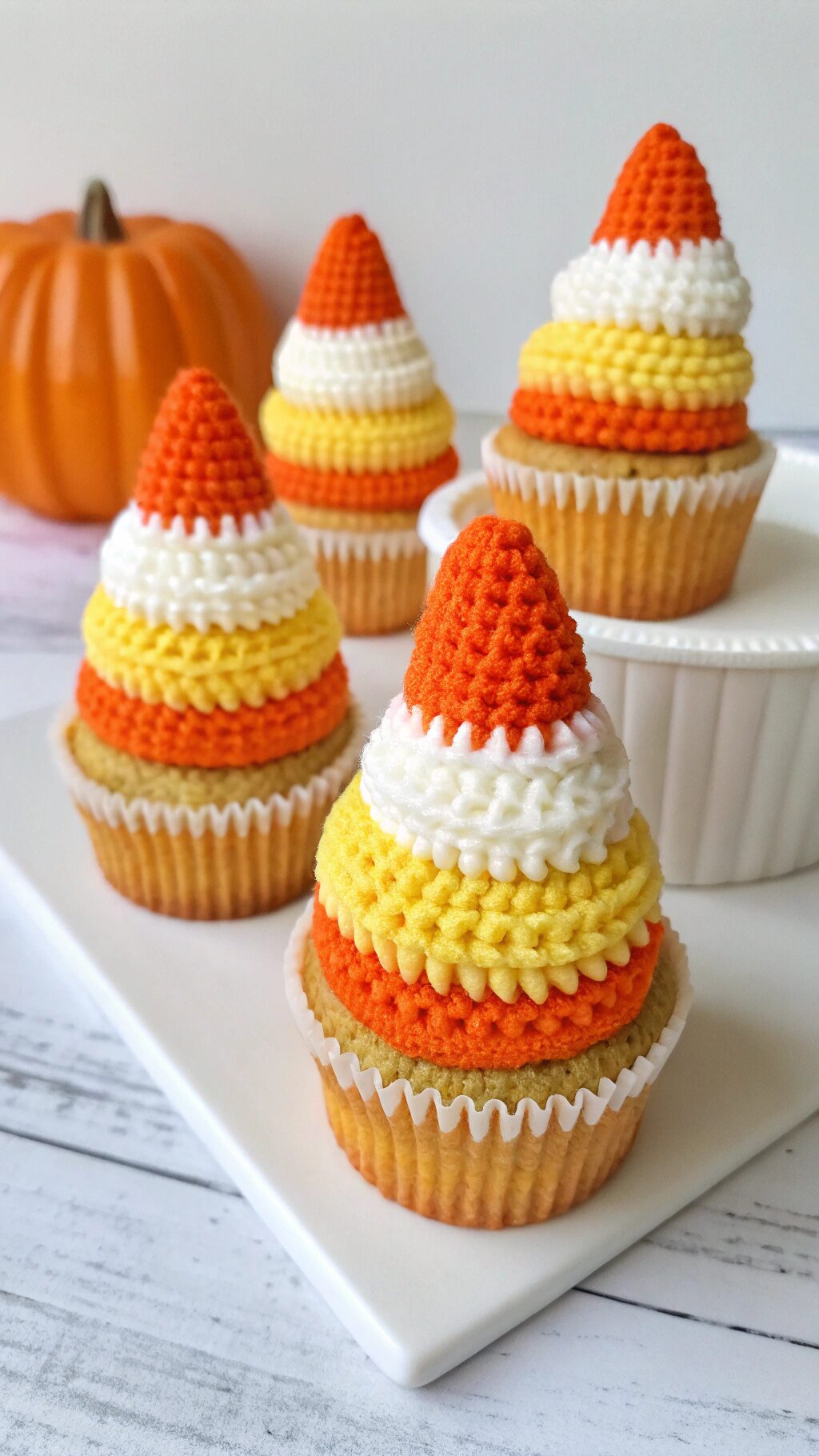 Candy Corn Cupcake Toppers