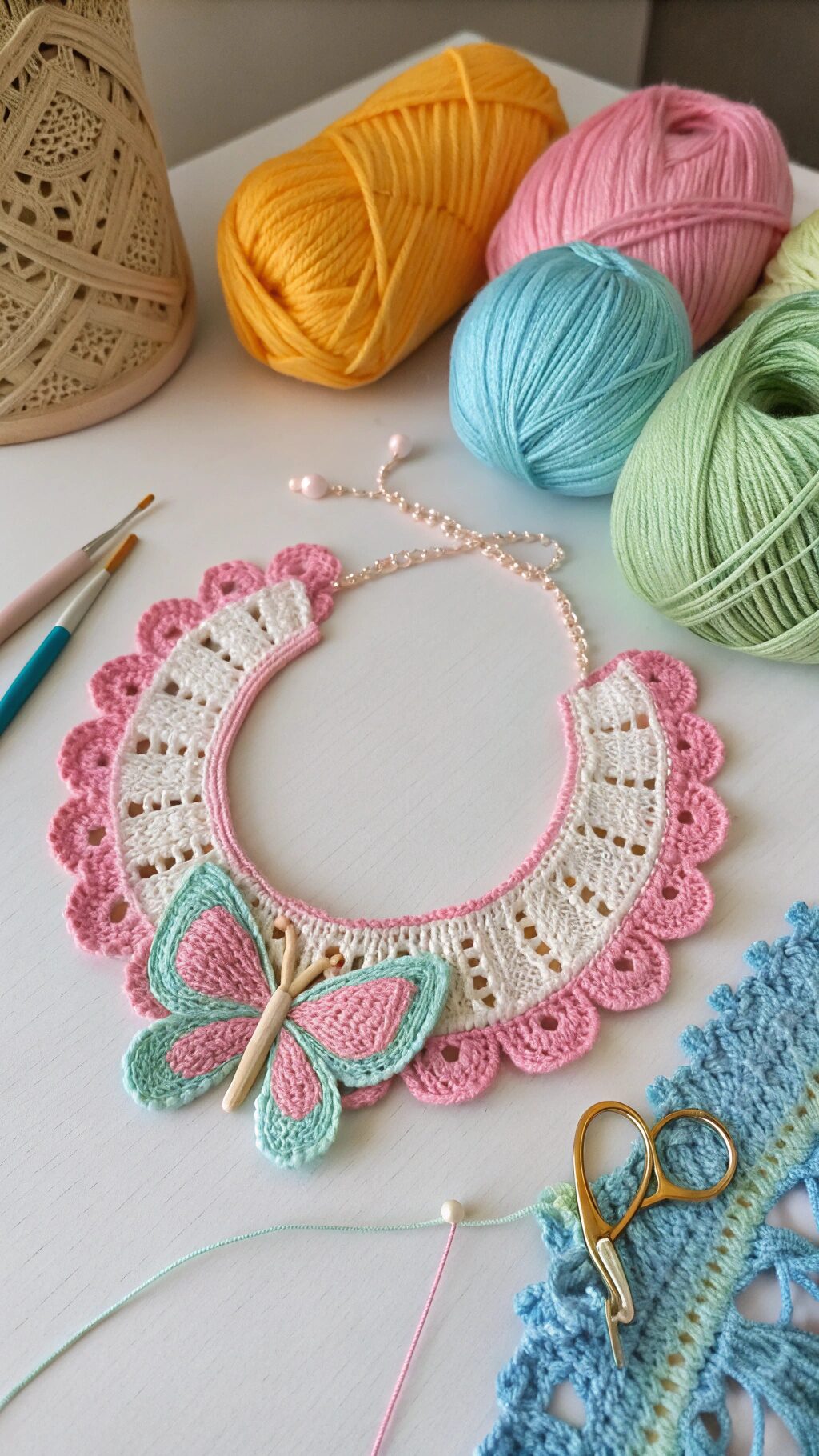 Whimsical Butterfly Collar