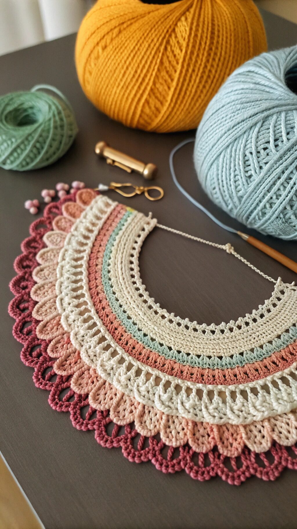 Multi-layered Crochet Collar