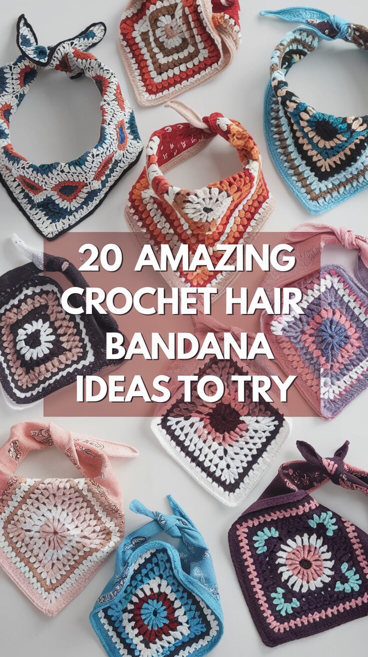 Crochet Hair Bandana