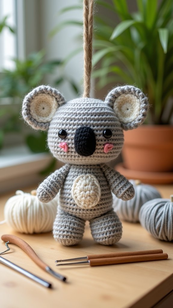 koala themed plant holder