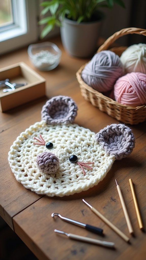 opossum scarf knitting pattern