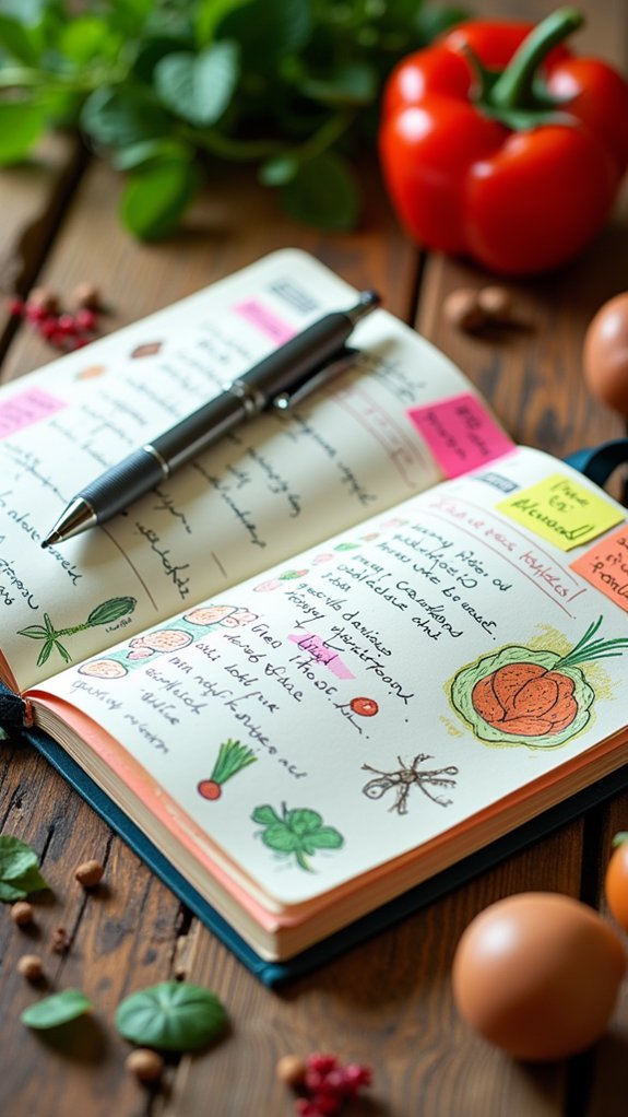 organized meals and recipes