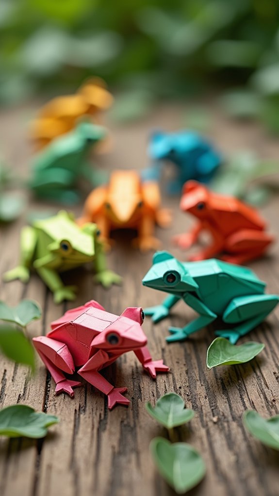 origami frog folding instructions