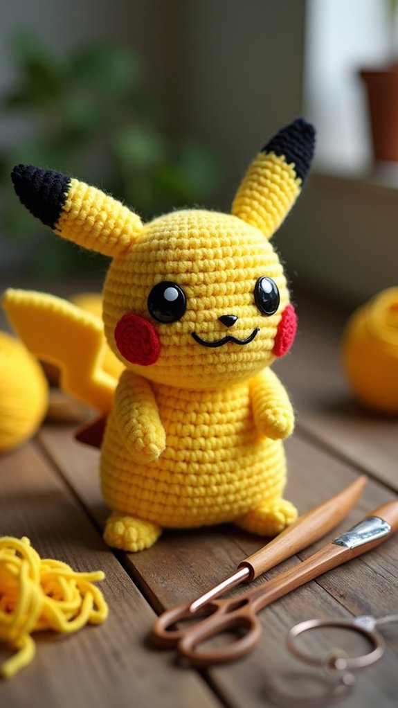 pikachu keychain design pattern