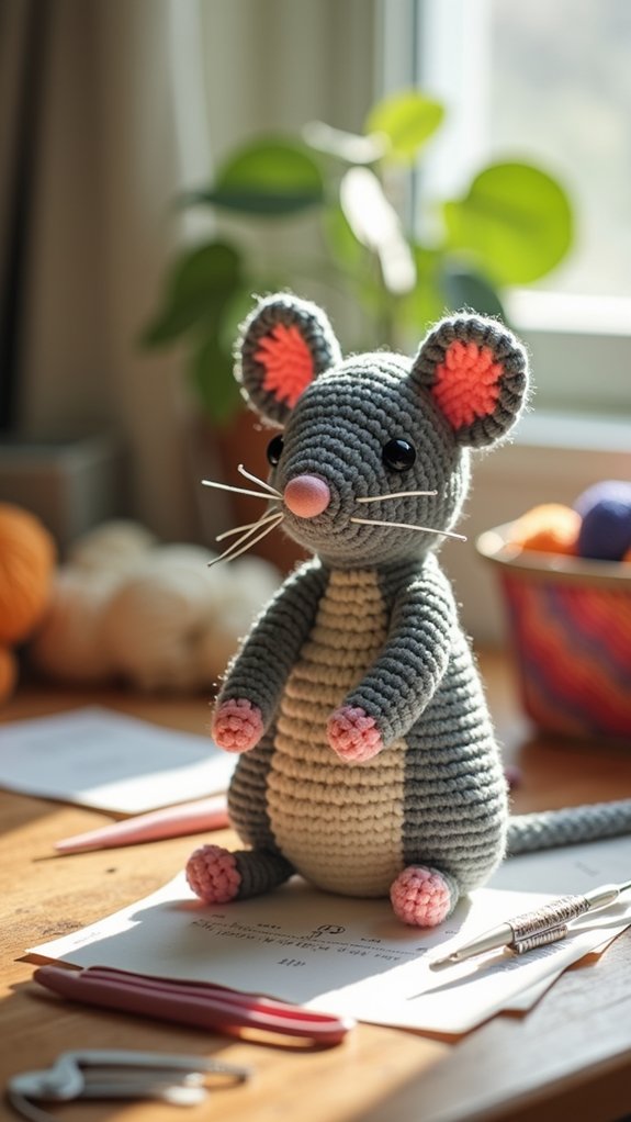 plush rat toy companion