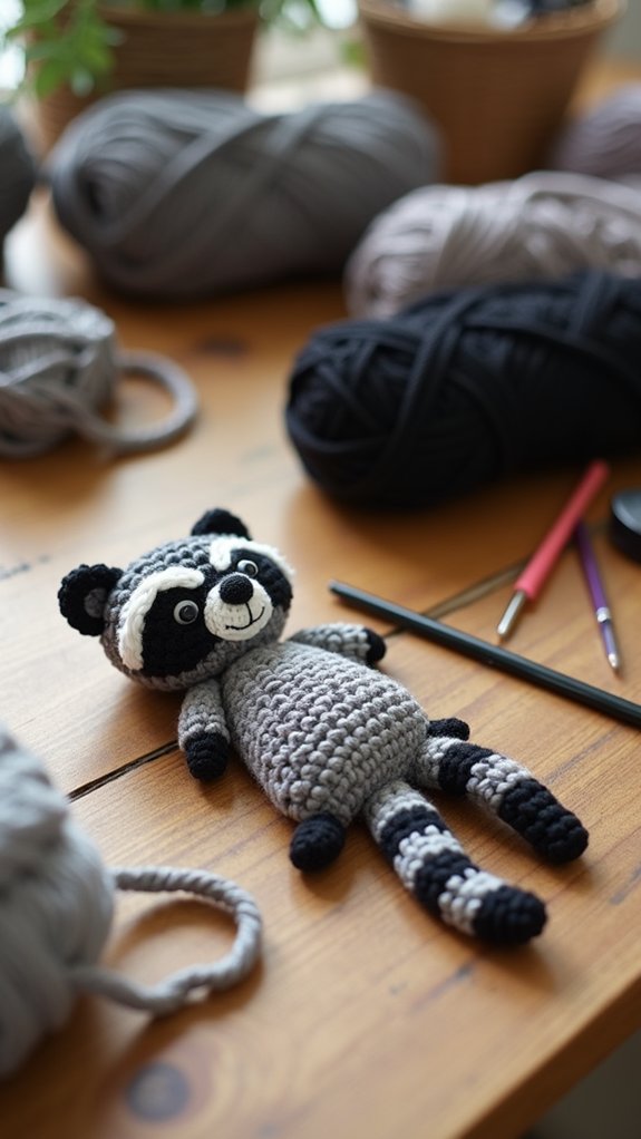 raccoon themed backpack accessory