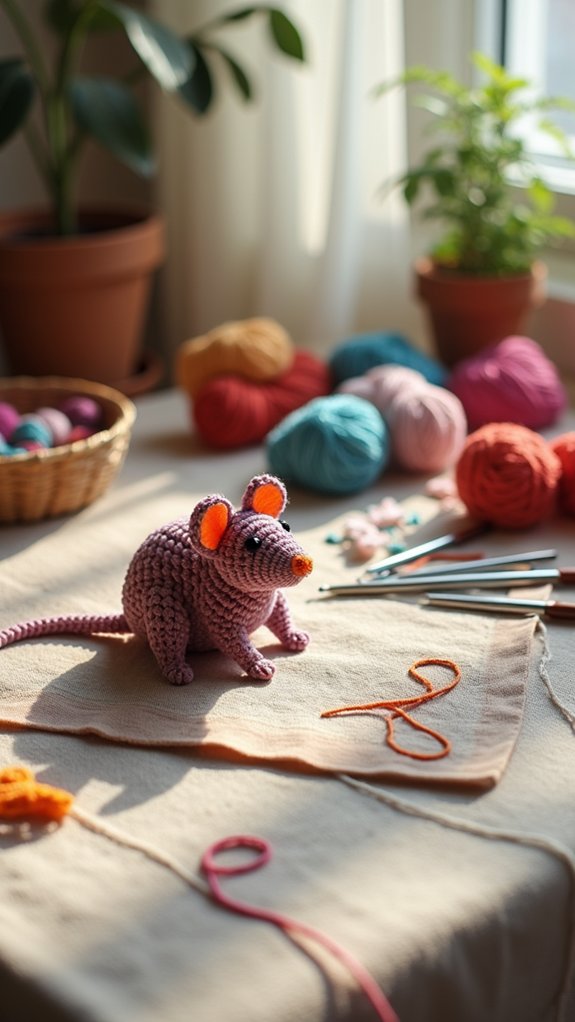 rat applique sewing pattern