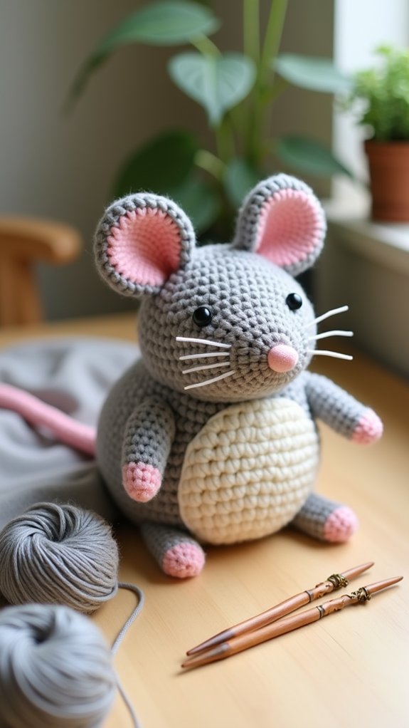 rat themed pillow design
