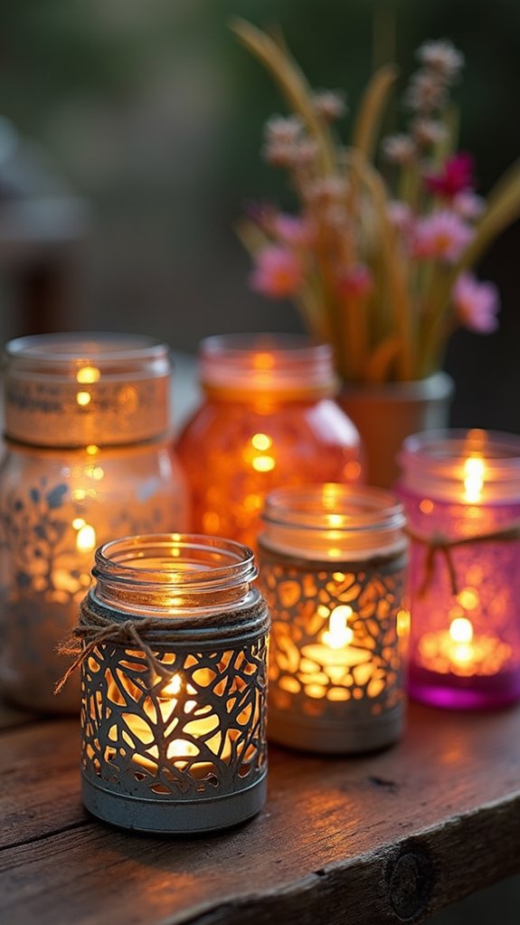 repurposed decorative candle holders