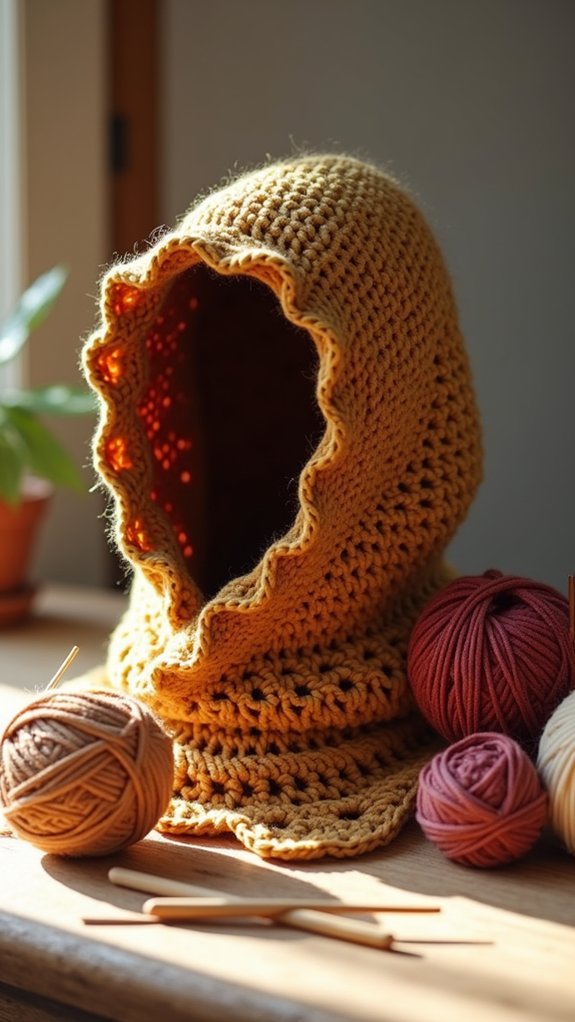 retro crochet neck warmer