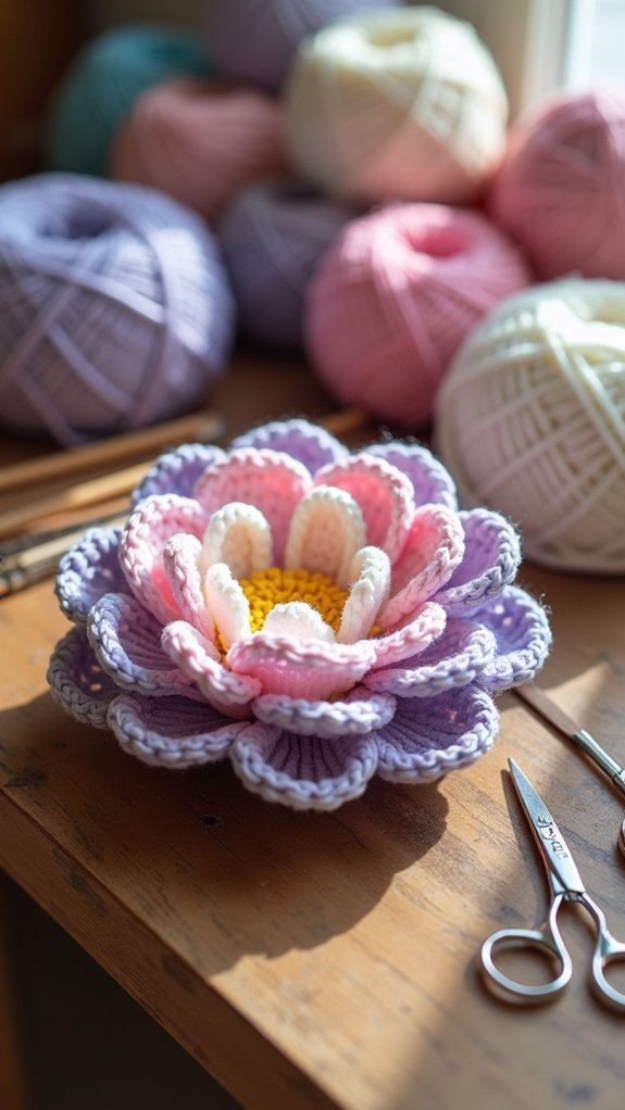 retro floral design element