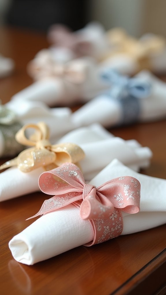 ribbon napkin holder design