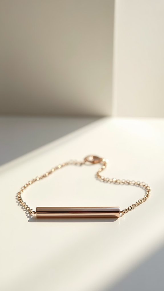 sleek metallic wrist accessory