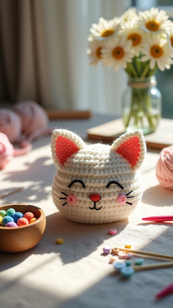 soft cat ear features