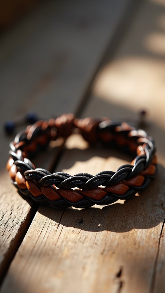 stylish braided leather accessory