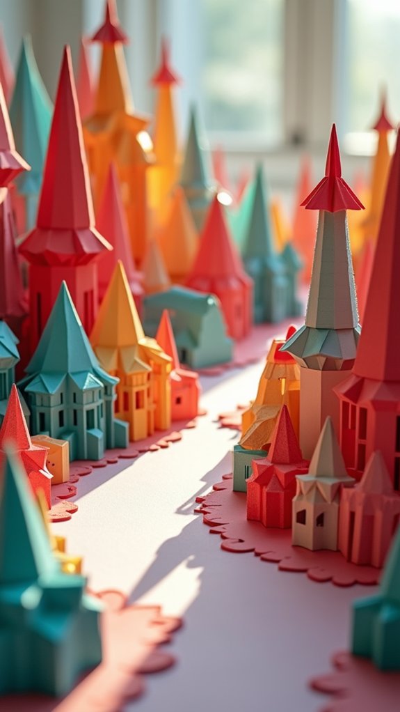 three dimensional paper creations
