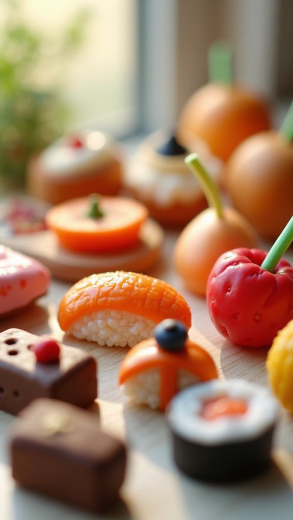 tiny edible sculpture creations